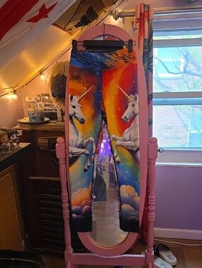 Ministry of Sweat Cosmic Unicorn High Waisted Leggings Medium